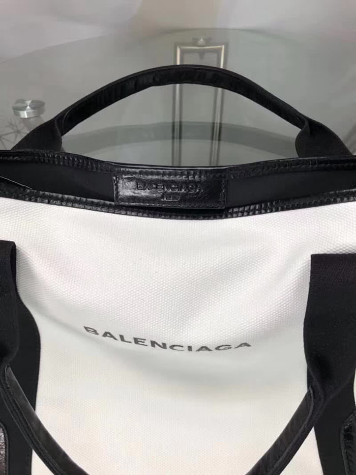 BALENCIAG巴黎世家 17春夏新款 NAVY CABAS 進口耐磨棉質帆布 子母購物袋  BL1028